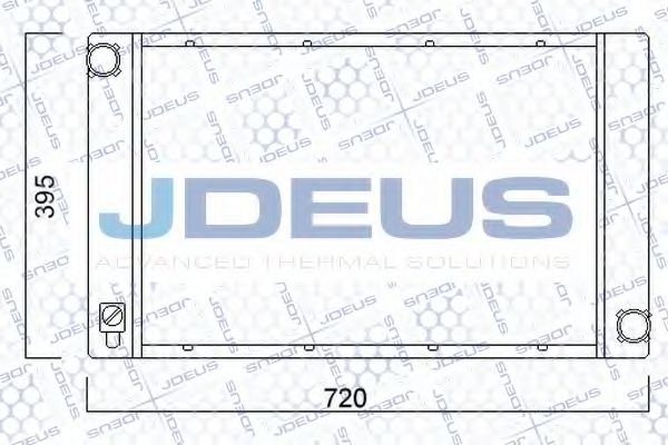 Радиатор, охлаждение двигателя JDEUS 005M24