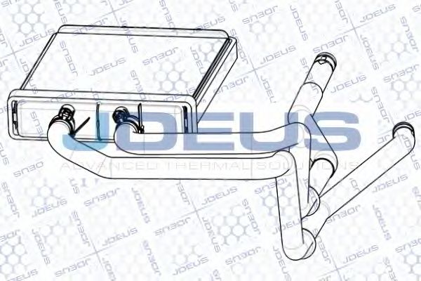 Теплообменник, отопление салона JDEUS RA2140070