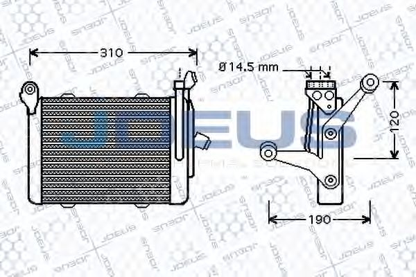 масляный радиатор, двигательное масло JDEUS 405M17
