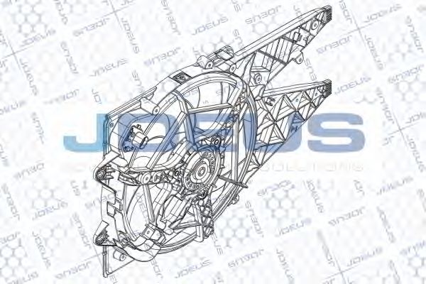 Вентилятор, охлаждение двигателя JDEUS EV896000