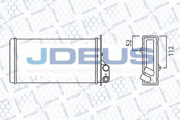 Теплообменник, отопление салона JDEUS 223M18