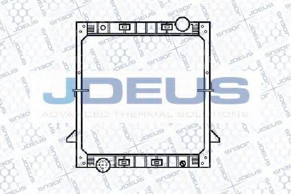 Радиатор, охлаждение двигателя JDEUS 114M10