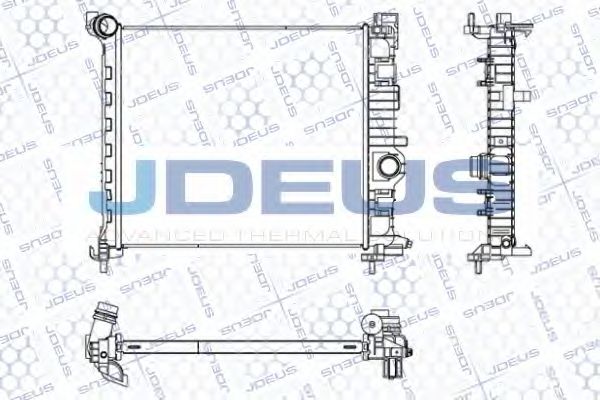 Радиатор, охлаждение двигателя JDEUS 020M76