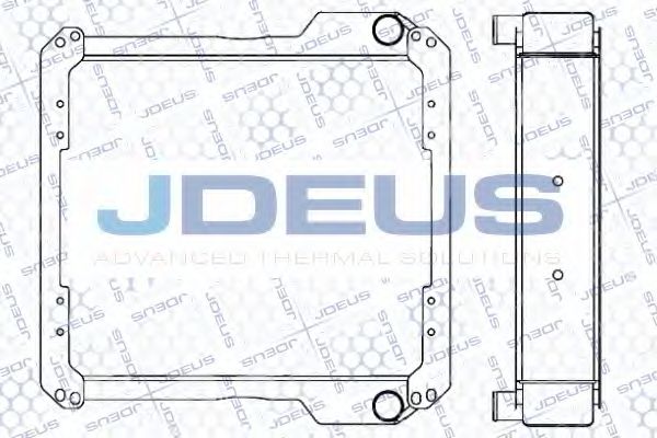 Радиатор, охлаждение двигателя JDEUS 064M04
