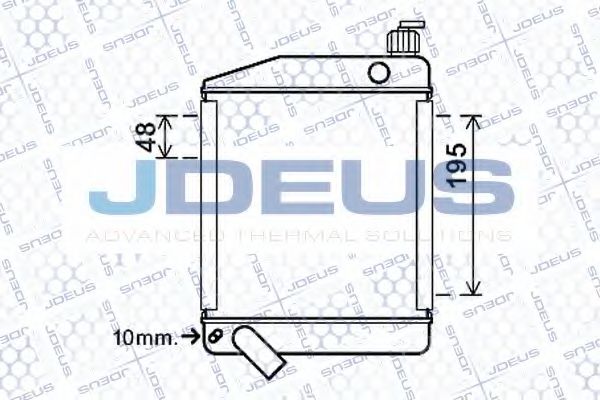 Радиатор, охлаждение двигателя JDEUS 099M99