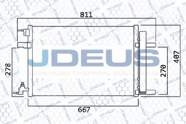 Конденсатор, кондиционер JDEUS 720M75