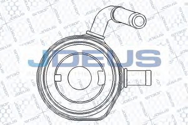 масляный радиатор, двигательное масло JDEUS 423M41