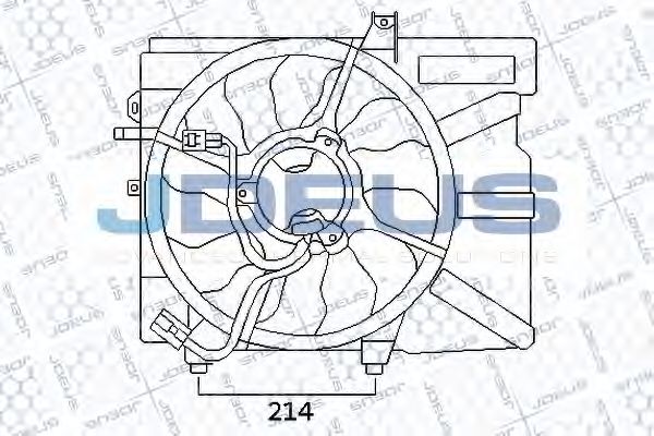 Вентилятор, конденсатор кондиционера JDEUS EV54M320