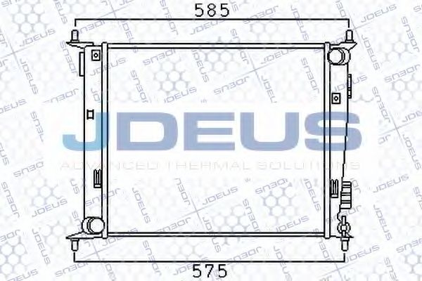 Радиатор, охлаждение двигателя JDEUS 065M20