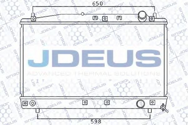 Радиатор, охлаждение двигателя JDEUS 028M50