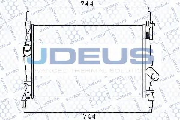 Радиатор, охлаждение двигателя JDEUS 012M37