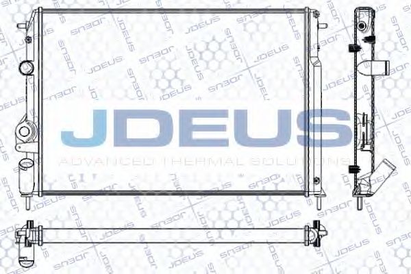 Радиатор, охлаждение двигателя JDEUS RA0230541