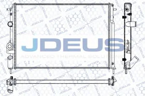 Радиатор, охлаждение двигателя JDEUS RA0230601