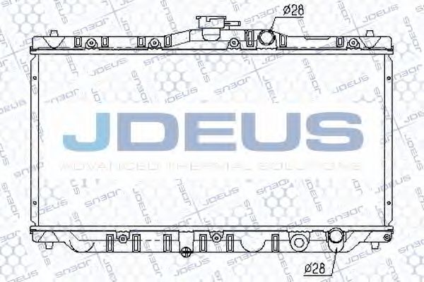 Радиатор, охлаждение двигателя JDEUS 013M02