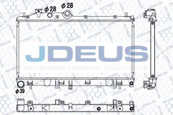 Радиатор, охлаждение двигателя JDEUS 026M06