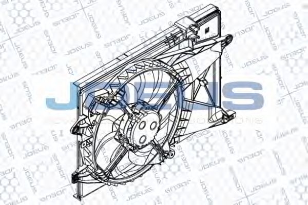 Вентилятор, охлаждение двигателя JDEUS EV8D2440