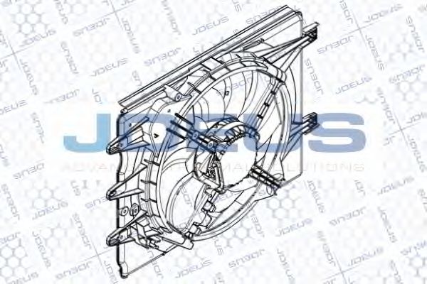 Вентилятор, охлаждение двигателя JDEUS EV8A9810