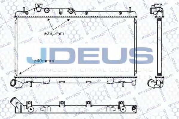 Радиатор, охлаждение двигателя JDEUS 026M07