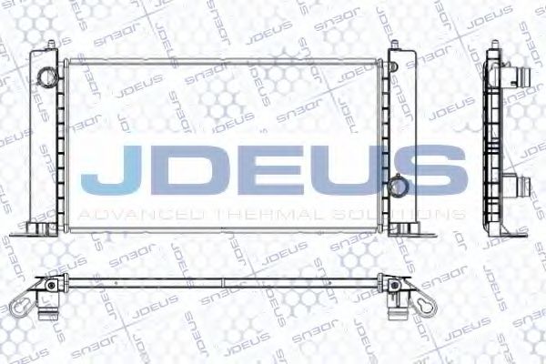 Радиатор, охлаждение двигателя JDEUS RA0110851