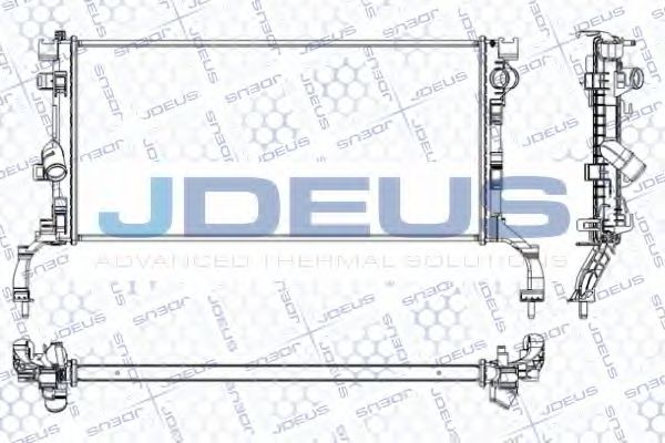 Радиатор, охлаждение двигателя JDEUS RA0231030
