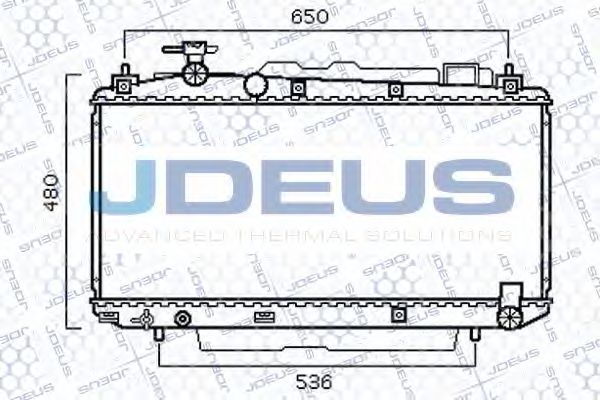 Радиатор, охлаждение двигателя JDEUS 028M88
