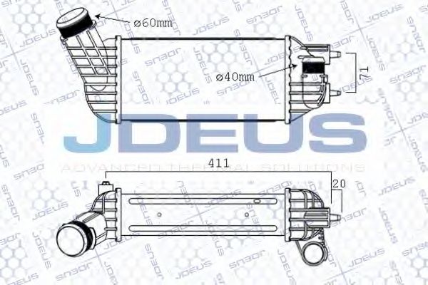 Интеркулер JDEUS 821M42A