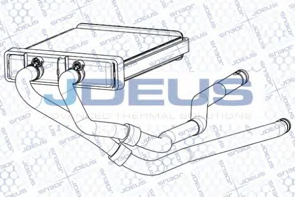 Теплообменник, отопление салона JDEUS RA2140071