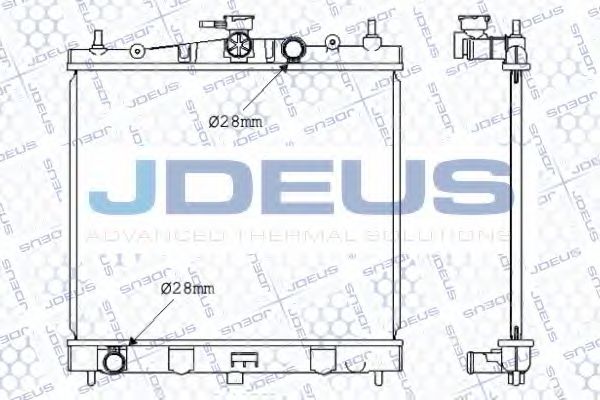Радиатор, охлаждение двигателя JDEUS 019M50