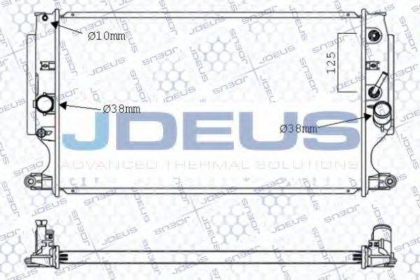 Радиатор, охлаждение двигателя JDEUS 028M92