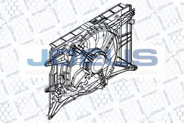 Вентилятор, охлаждение двигателя JDEUS EV8D4040