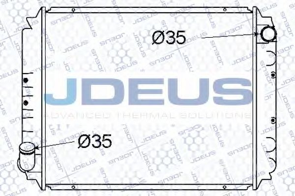 Радиатор, охлаждение двигателя JDEUS 019M23B