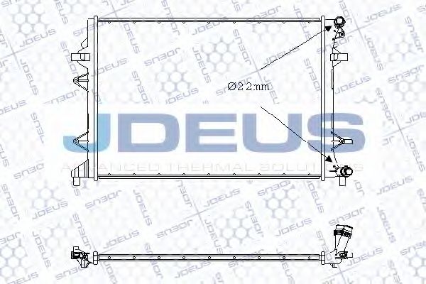 Радиатор, охлаждение двигателя JDEUS 030M45