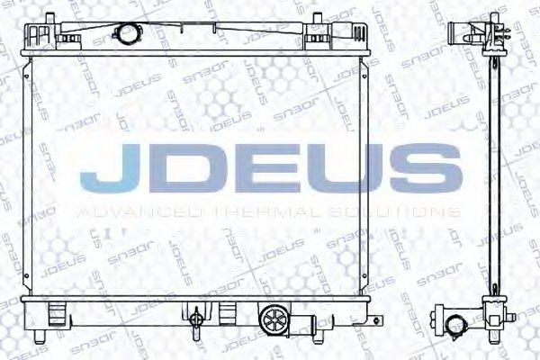 Радиатор, охлаждение двигателя JDEUS 028M84