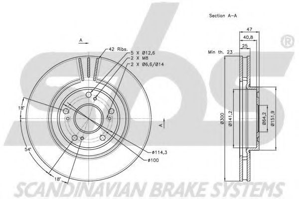 Тормозной диск LUCAS ELECTRICAL DF4288