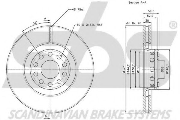 Тормозной диск LUCAS ELECTRICAL DF4209S