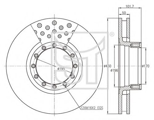 Тормозной диск ST-TEMPLIN 03.110.0818.400