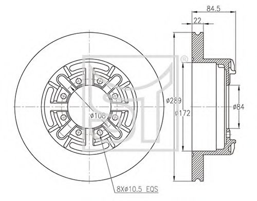 Тормозной диск ST-TEMPLIN 03.110.0822.200