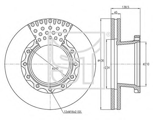 Тормозной диск ST-TEMPLIN 03.110.0823.200