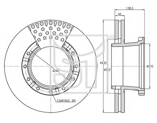 Тормозной диск ST-TEMPLIN 03.110.0823.230