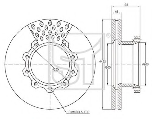 Тормозной диск ST-TEMPLIN 03.110.0922.100