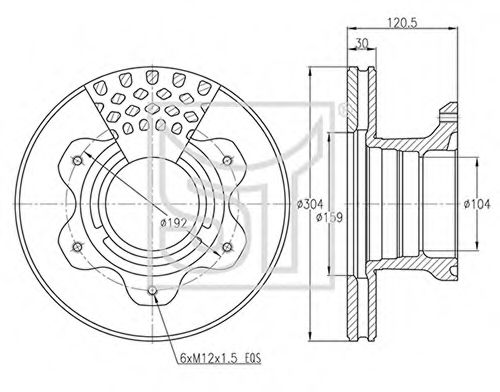 Тормозной диск ST-TEMPLIN 03.110.1926.240