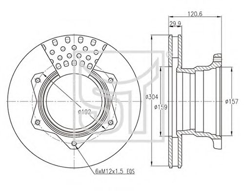 Тормозной диск ST-TEMPLIN 03.110.1926.260