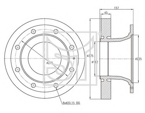 Тормозной диск ST-TEMPLIN 03.110.4020.001