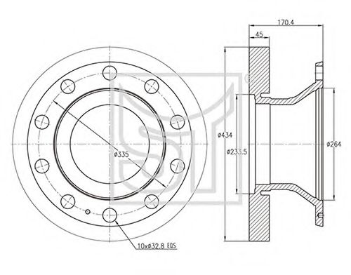 Тормозной диск ST-TEMPLIN 03.110.4255.210