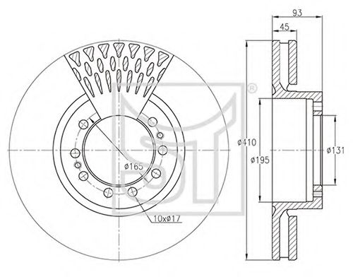 Тормозной диск ST-TEMPLIN 03.110.4255.270