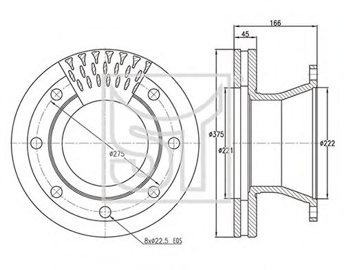 Тормозной диск ST-TEMPLIN 03.110.4255.290