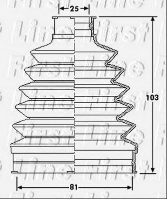 Пыльник, приводной вал FIRST LINE FCB6210
