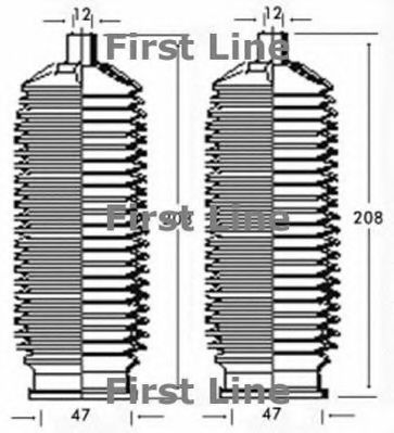 Пыльник, рулевое управление FIRST LINE FSG3176