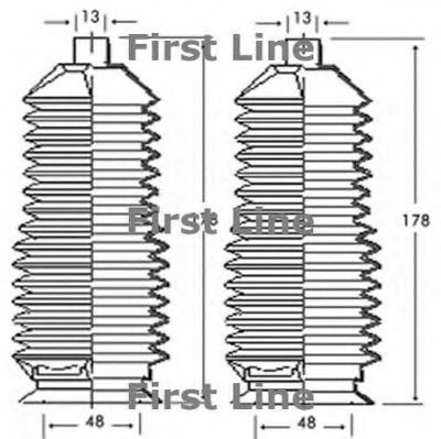 Пыльник, рулевое управление FIRST LINE FSG3241