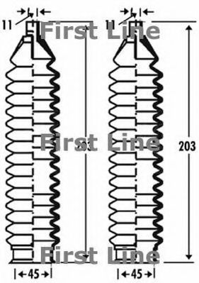 Пыльник, рулевое управление FIRST LINE FSG3287